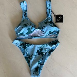 Zaful Tie Dye Bikini Small